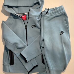 Nike Tech Kids Light Blue Jogger Set